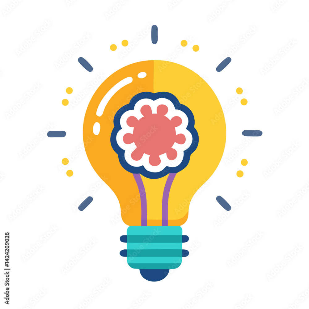 Fototapete lightbulb with chart icon representing data-driven insights and business strategy