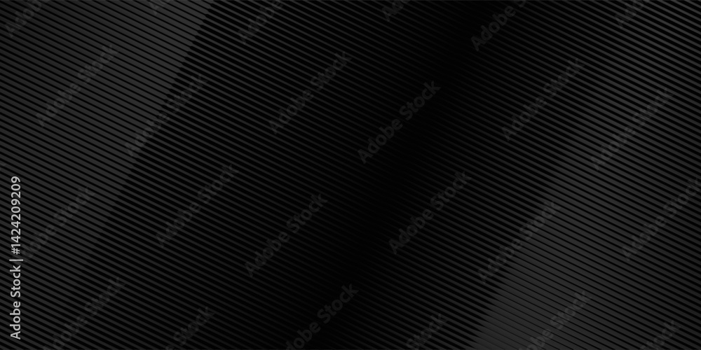Aufkleber dark abstract background, black background with grey lines, texture with diagonal lines.vector eps10