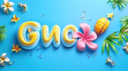 summer sale editable text effect template