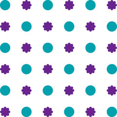 A cheerful seamless pattern featuring colorful abstract shapes on a white background. Perfect for digital scrapbooking, kids' crafts, wrapping paper, and decorative design projects.