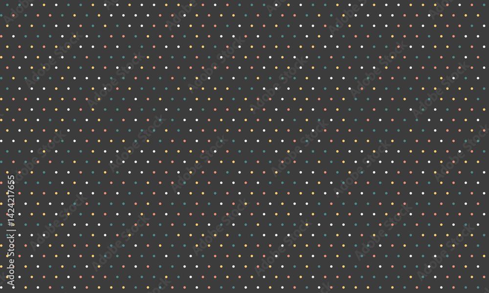 Poster subtle pastel dots on a dark background create a sophisticated, minimalist pattern ideal for website