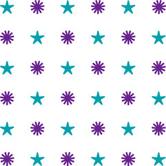 A cheerful seamless pattern featuring colorful abstract shapes on a white background. Perfect for digital scrapbooking, kids' crafts, wrapping paper, and decorative design projects.