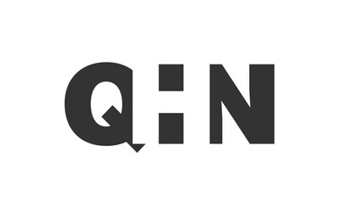 QHN logo design. Initial letter Q H N bold font style for tech startups, consulting, corporate branding. Creative company name, headlines typography identity, trendy logotype.