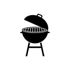 creative details BBQ Grill Icon vector Illustration