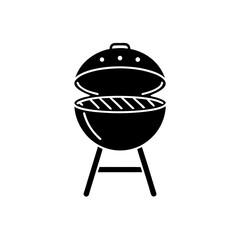creative details BBQ Grill Icon vector Illustration