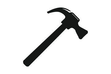hammer icon vector art illustration isolated on white background 