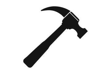hammer icon vector art illustration isolated on white background