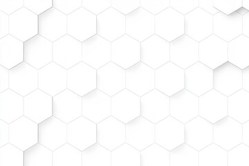 Naklejka premium Abstract White Hexagon Pattern Background