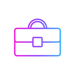Vector Business Briefcase Icon.  Flat Office Bag Symbol for Corporate, Work, or Business Use.