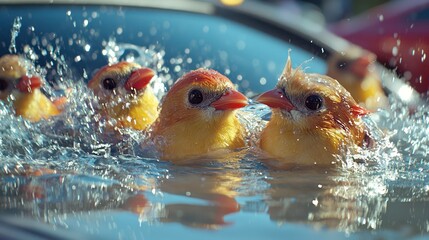 A comedic web series about a group of city birds who start a car wash business, humorously mistaking shiny cars for lakes and splashing around