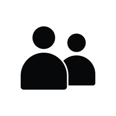 two people avatar icon vector design template