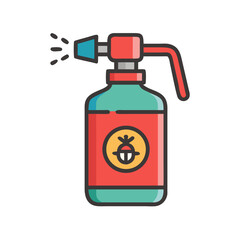Spray Bottle for Pesticide Icon Representing Agricultural Chemical Application