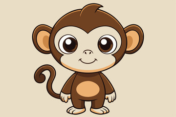 Fototapeta premium Cheerful Monkeys.