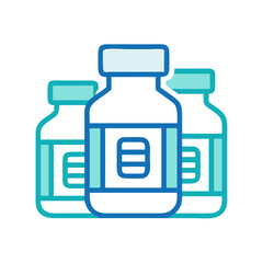 Obraz premium Medicine Bottles Icon Representing Prescription Medication