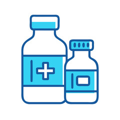 Obraz premium Medicine Bottles Icon Representing Prescription Medication