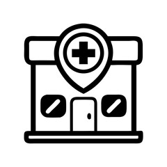 Obraz premium Pharmacy Symbol Icon Representing Medical Dispensary
