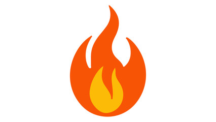 vector illustration of a fire icon symbol