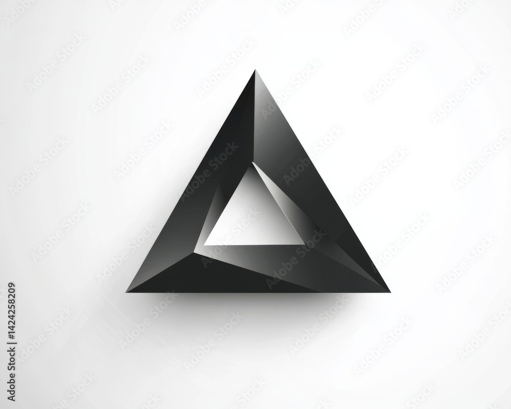 Poster minimalist icon with clean lines and sharp edges, isolated on white