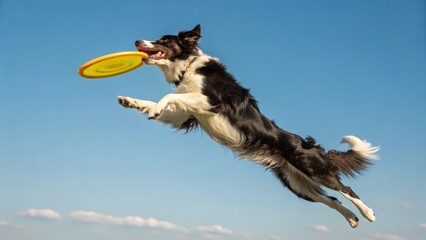 border collie playing with ball