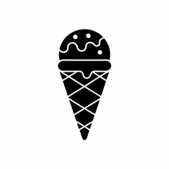 creative details Ice Cream Scoop Icon vector Illustration