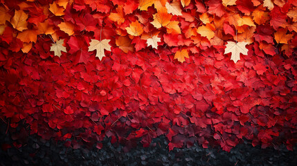 Colorful Maple Leaves Gradient Background - Canada Independence Day Celebration Concept
