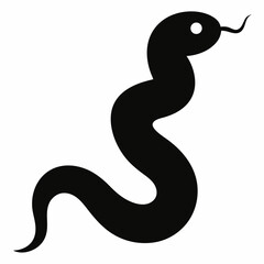 black snake vector illustration
