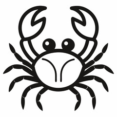 vector illustration of a crab