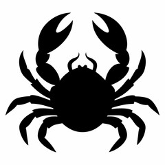 crab on white background
