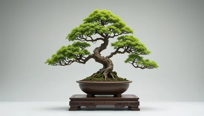  bonsai tree on white background © Rahmat