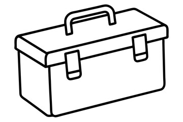 Toolbox Line Art Vector Illustration