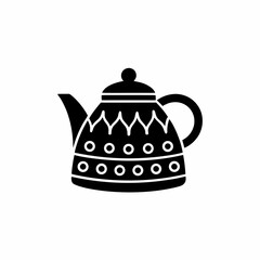 creative details Tea Kettle Icon vector Illustration