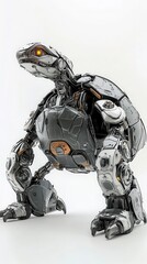 Fototapeta premium A detailed illustration of a robotic turtle.