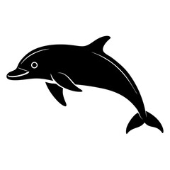 Animal porpoise silhouette vector illustrator 