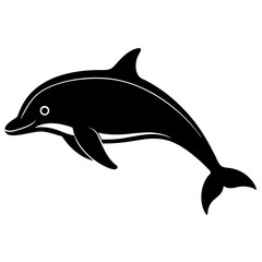 Animal porpoise silhouette vector illustrator 