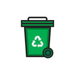 Recycling Bin Icon Sustainable Waste Management