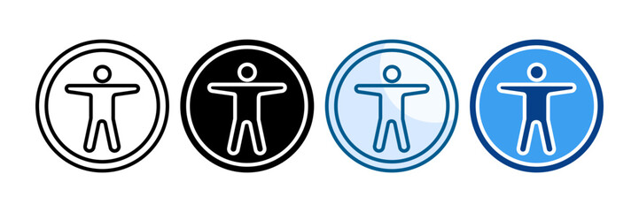Accessibility Icon Set Multiple Style Collection