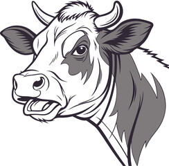 portrait of a cow