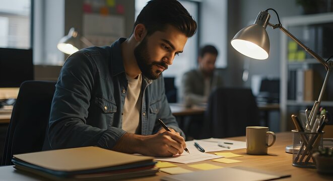 Employee working in the office