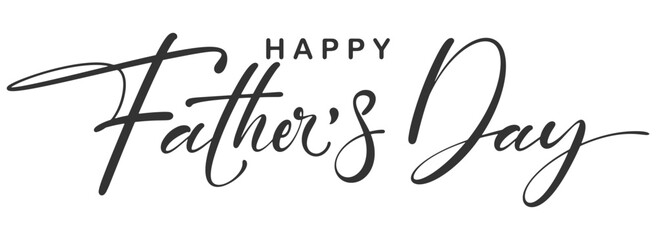 Happy father’s Day lettering . Handmade calligraphy vector illustration. father's day card