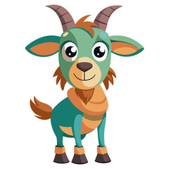 Fototapeta premium goat funny cartoon design image