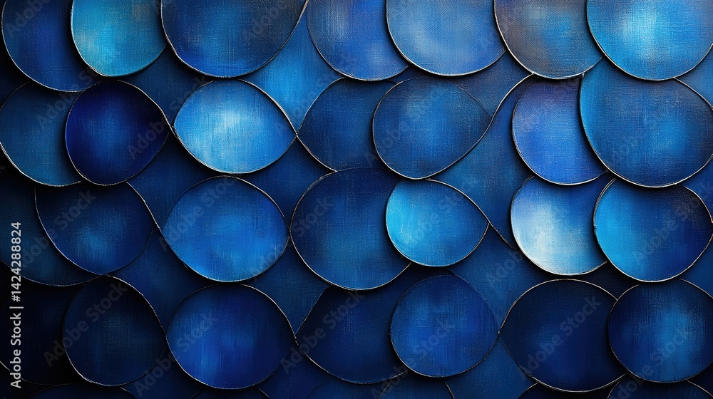 Aufkleber abstract blue patterned background