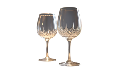  Photorealistic Wine Glass Mockup Transparent PNG