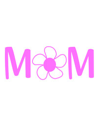 Mom typography clip art design on plain white transparent isolated background for sign, card, shirt, hoodie, sweatshirt, apparel, tag, mug, icon, poster or badge