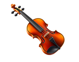 Fototapeta premium A beautifully rendered and detailed violin, ready for a performance.