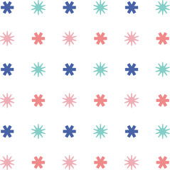 Seamless pattern with abstract shapes in a repeatable grid. Perfect for backgrounds, scrapbooking, packaging, digital papers, and creative projects.