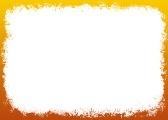 Abstract Grunge Ink Frame with Rough Edges