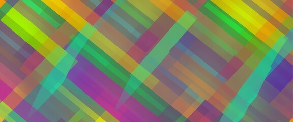 Fototapeta premium Abstract colorful geometric seamless pattern of overlapping diagonal lines; vibrant color background, texture, vibrant