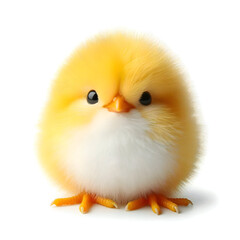 Obraz premium chick isolated on white background
