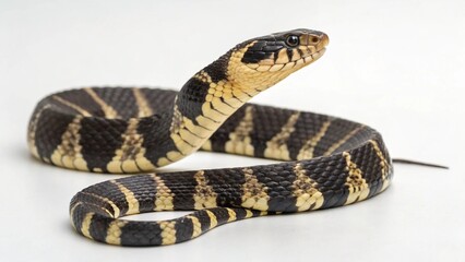Fototapeta premium Banded Water Snake on studio background 