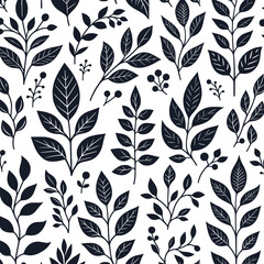 seamless pattern with leaves